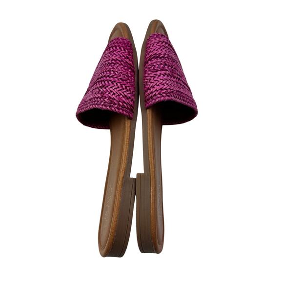 Crown Vintage Avera Pink Woven Slip On Sandals Vacation Chic Women's Size 8 W - Picture 7 of 9